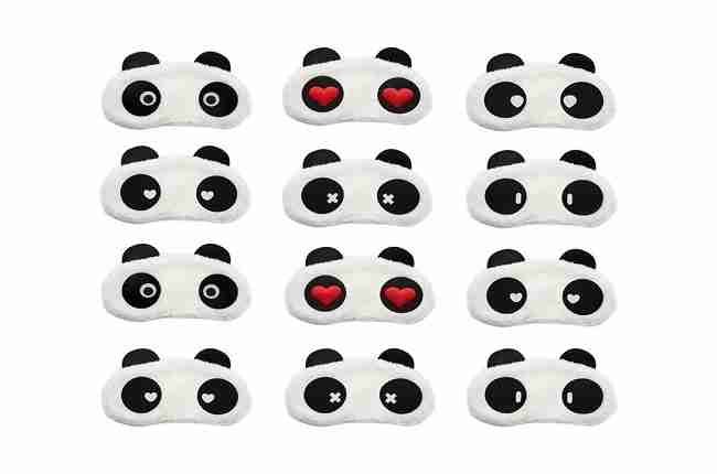 multiple panda bear sleeping mask