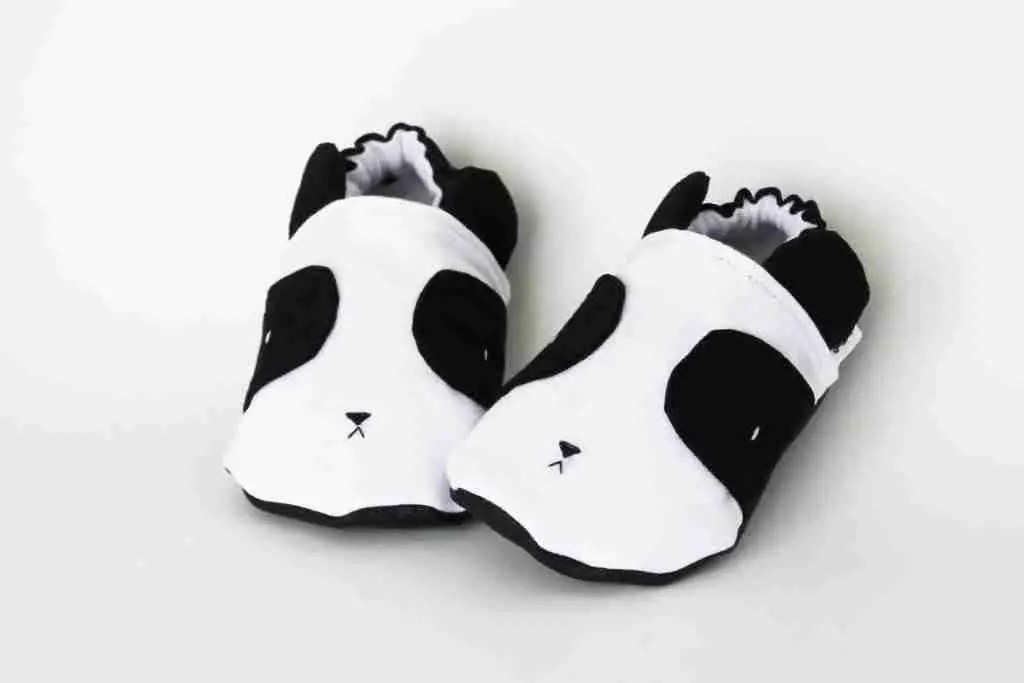 Children panda slippers